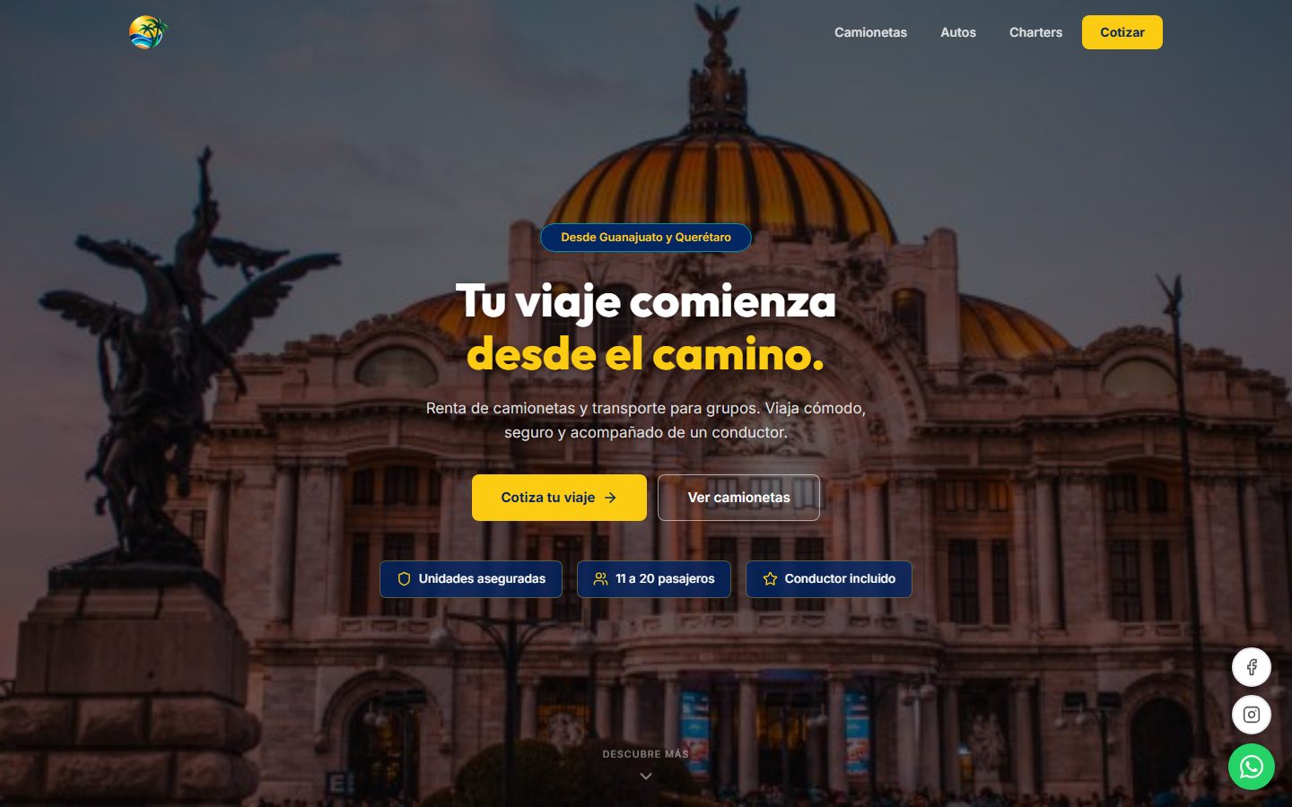 Sitio web de Anhelo Viajes