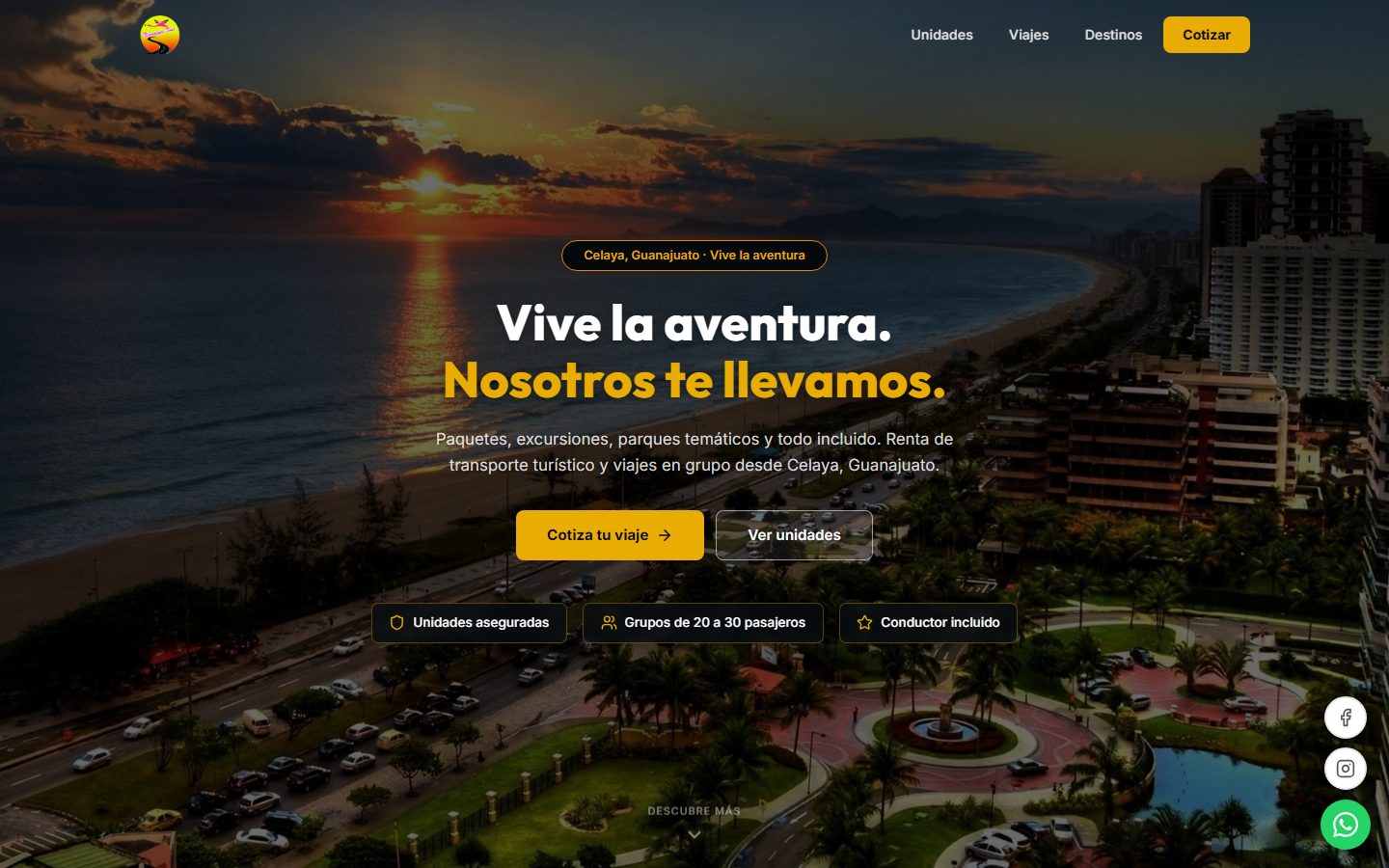 Sitio web de Flamingos Tour